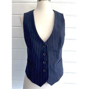 Navy Pinstripe Vest lightly used